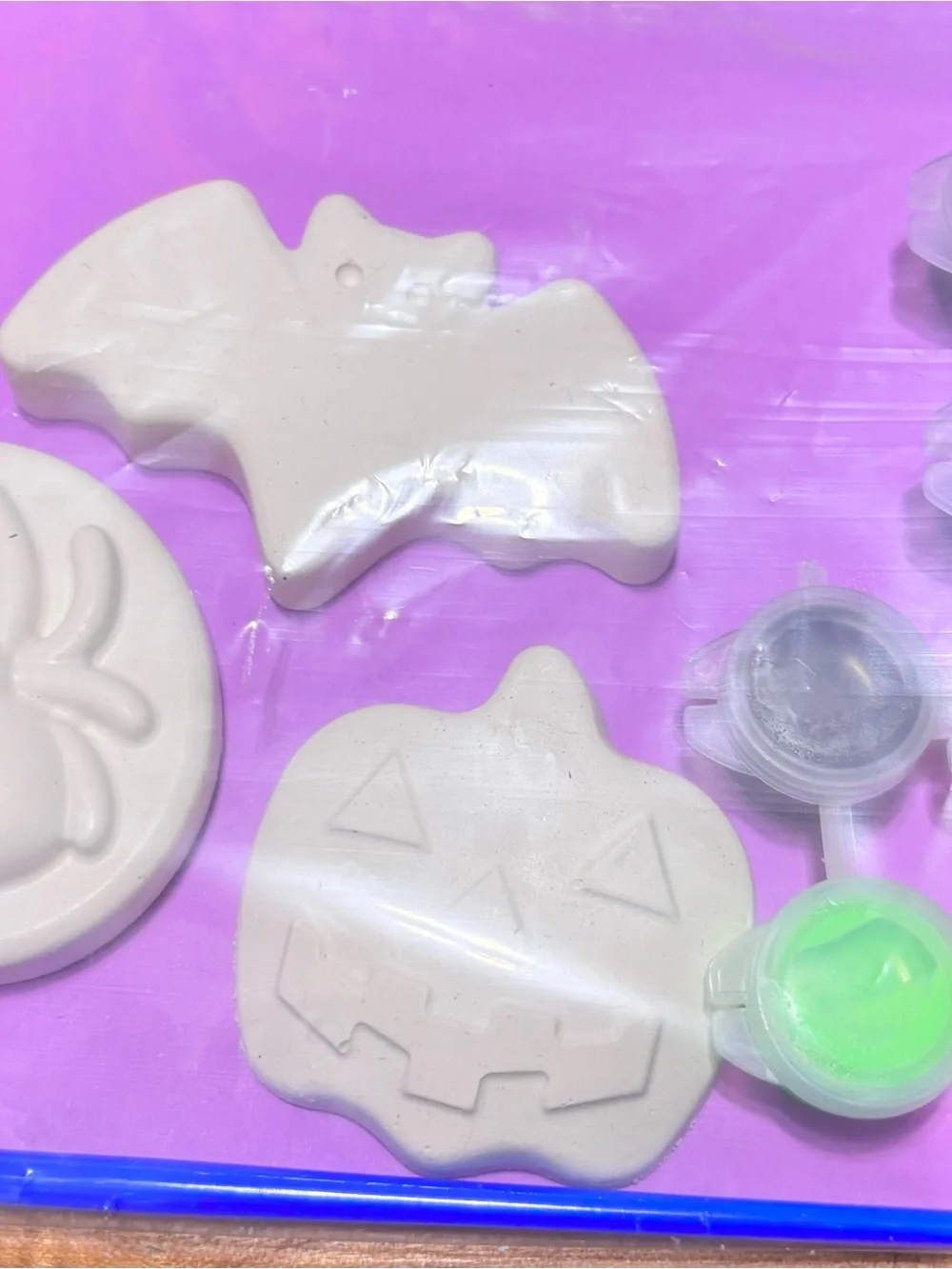 Halloween Paint Kit Party Set — Purple, Orange, Black, White